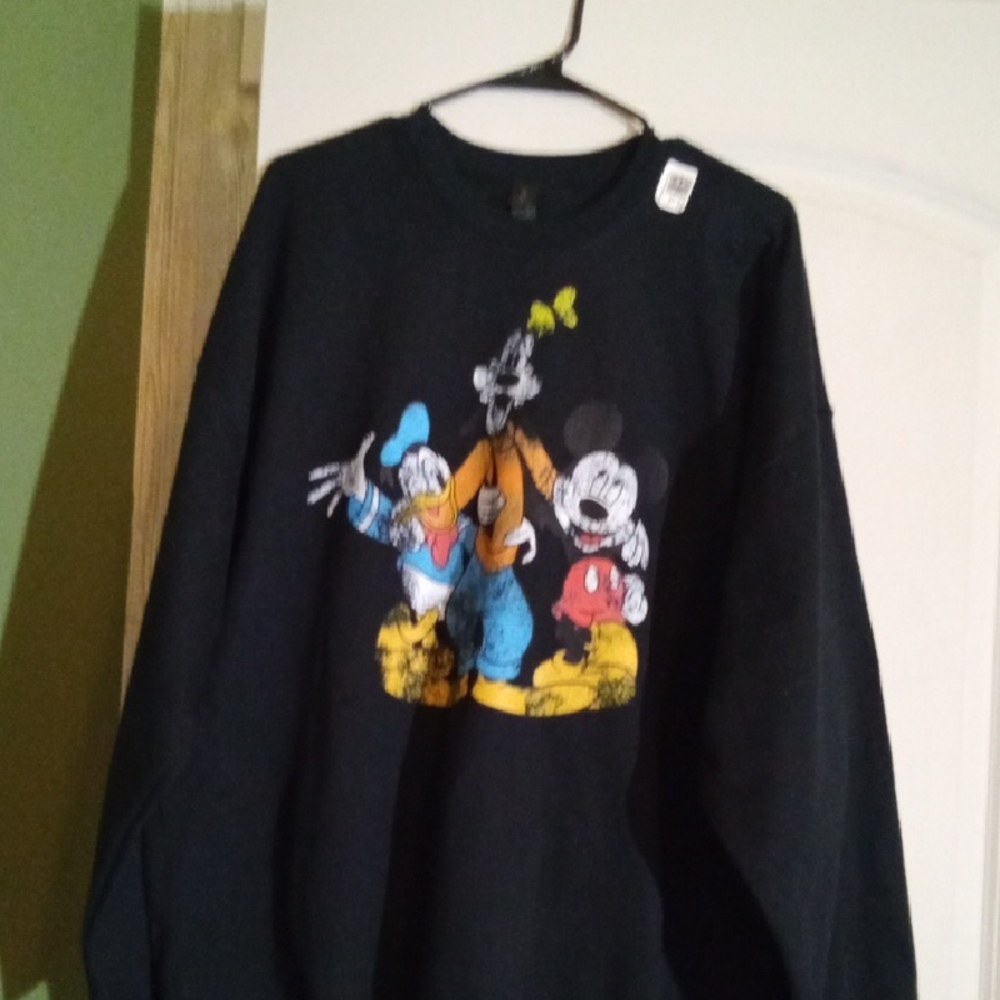 Black Disney Sweatshirt with Characters